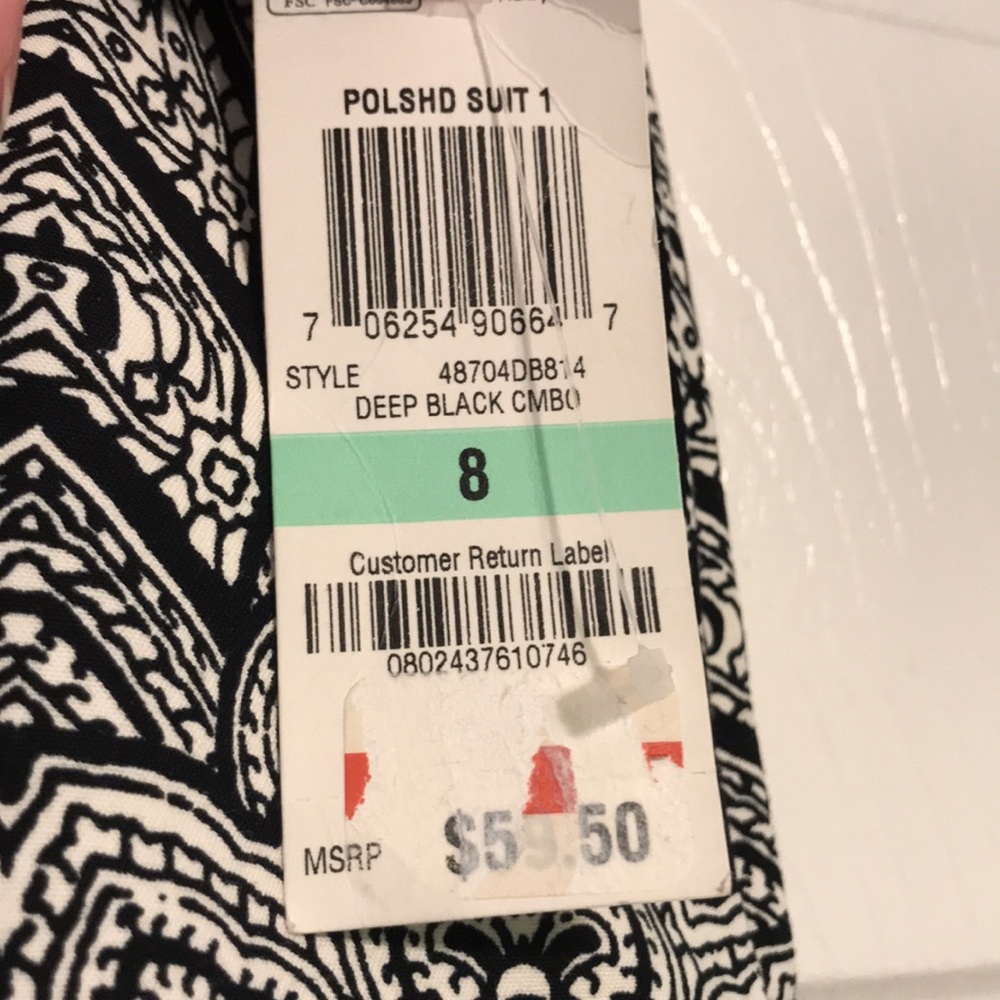NWT! Charter Club knee length patterned skirt - Picture 3 of 7